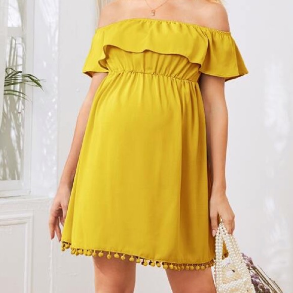 Yellow maternity dress💛 - Picture 3 of 3